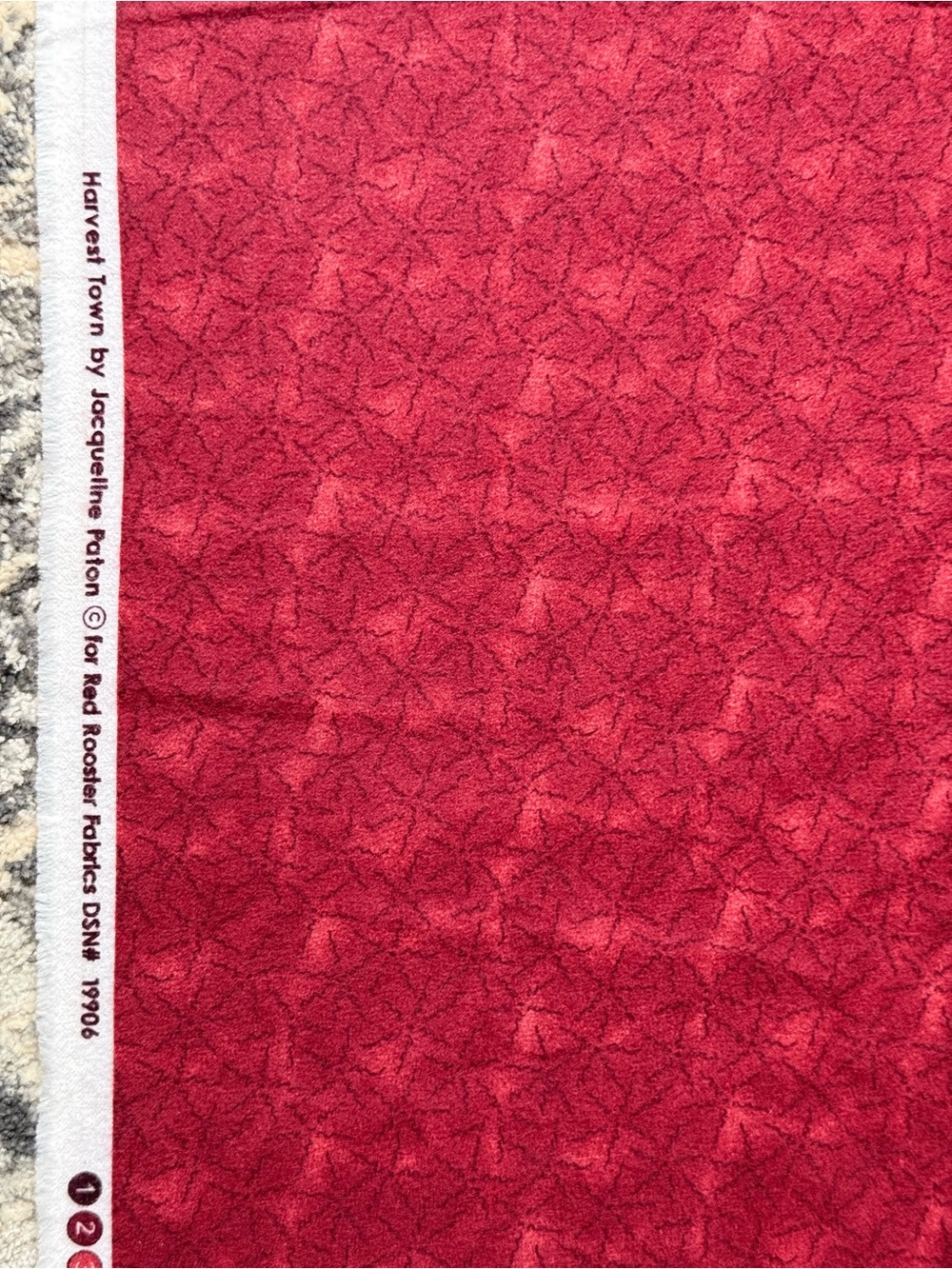 Harvest Town By Jacqueline Paton For Red Rooster Fabrics Red Tone Flannel 4 Yds